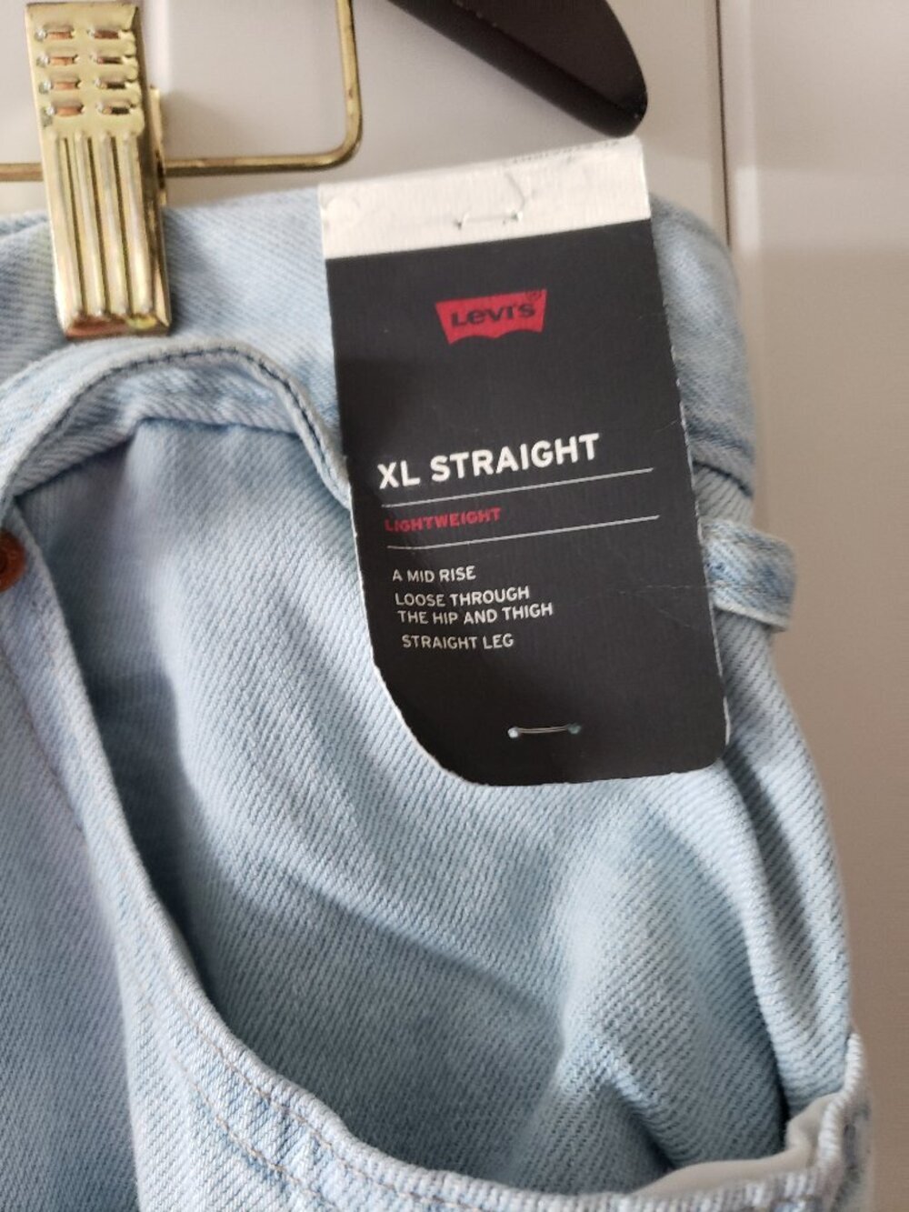 NWT - Levi's Premium XL Baggy Straight Linen + Denim Women's Jeans Size 33 x 31 - Picture 11 of 11